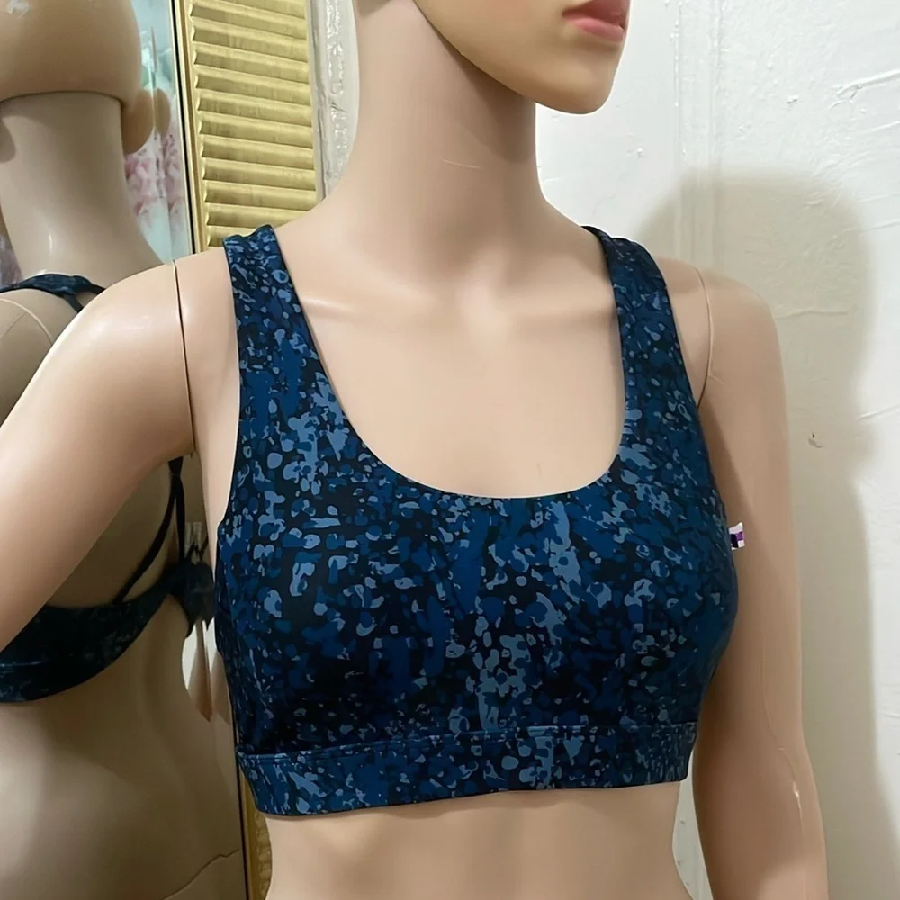 Soul Women's Blue Patterned Sports Bra - Picture 6 of 8